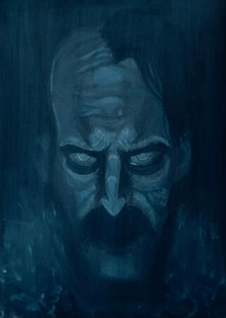 Nosferatu acrylic painting Nosferatu acrylic painting